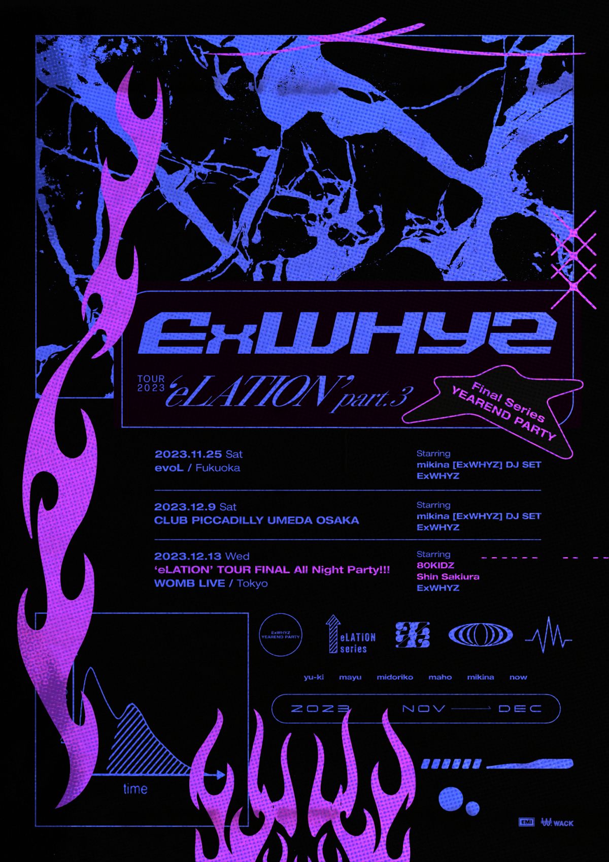 『ExWHYZ TOUR 2023 'eLATION'part.3 [Final Series: YEAREND PARTY]』開催決定！