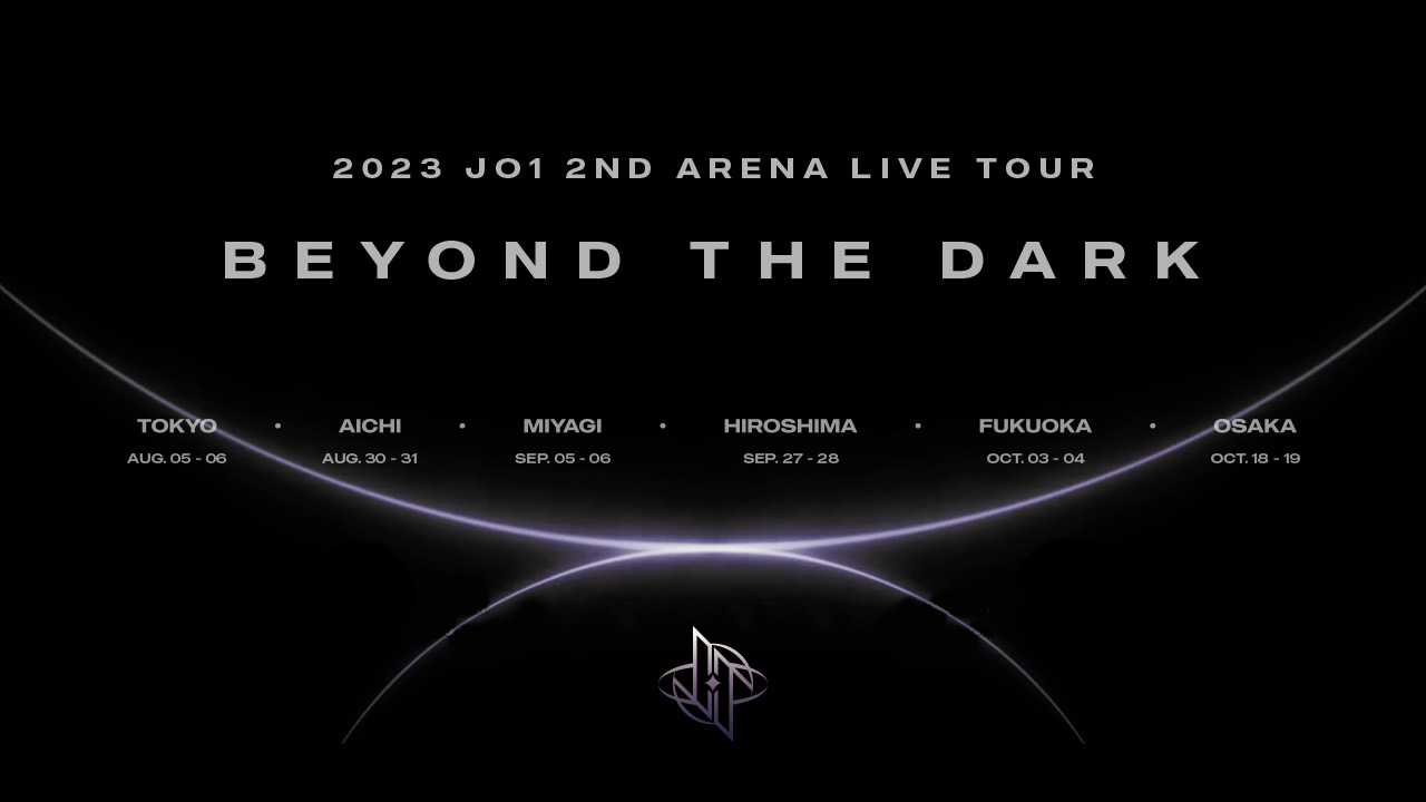 「2023 JO1 2ND ARENA LIVE TOUR ‘BEYOND THE DARK’」 JO1 OFFICIAL FANCLUB 会員先行スタート！