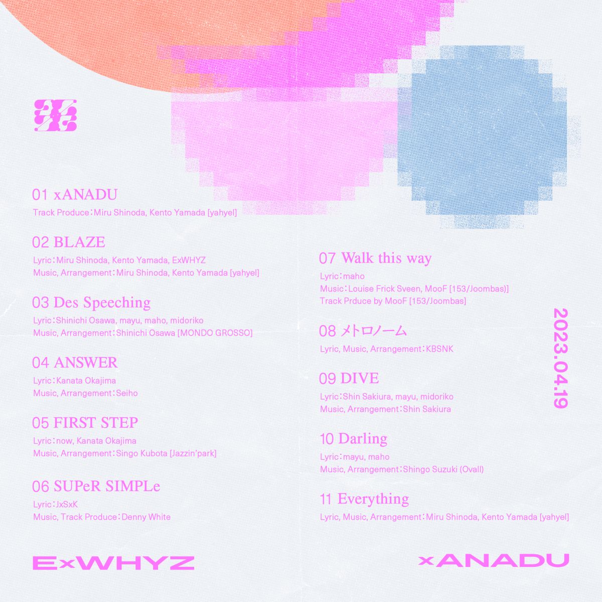 Second Album「xANADU」発売決定!!｜ ExWHYZ｜ExWHYZ official fanclub 